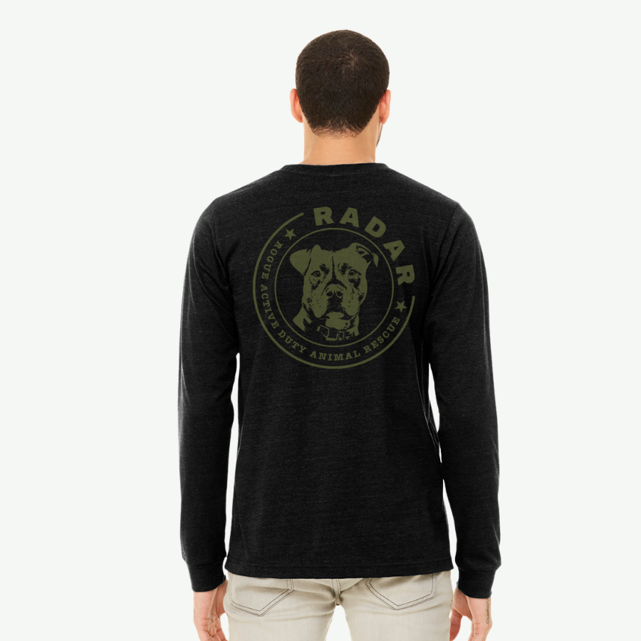 R.A.D.A.R. Logo Long Sleeve Tee (Pre‑Order) - Solid Black Blend